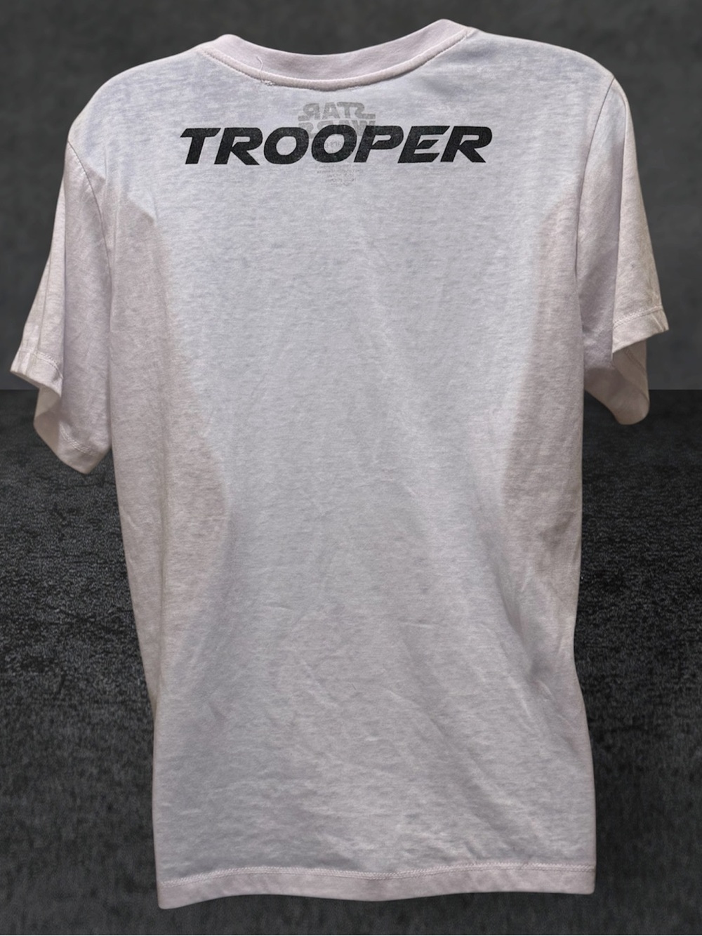 Women’s White V-Neck Tee with Colorful Stormtrooper Graphic - Picture 2 of 4